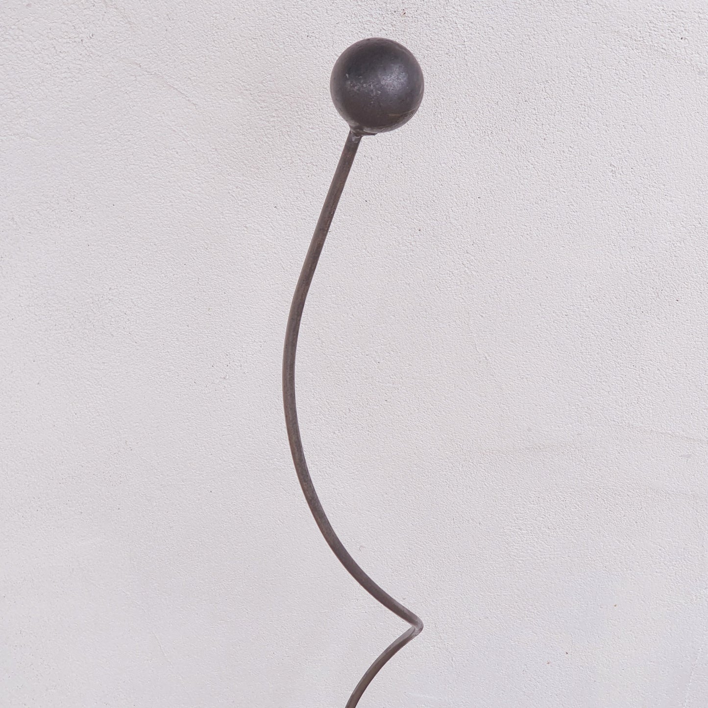 Handcrafted Ball-Top Spiral Stakes, Garden Stake, Plant Support, Bird Perch, Allotment Stake