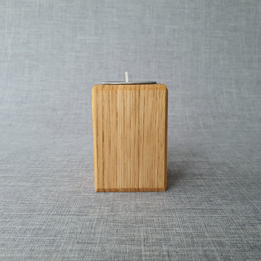 Square Tealight Holder in Sweet Chestnut