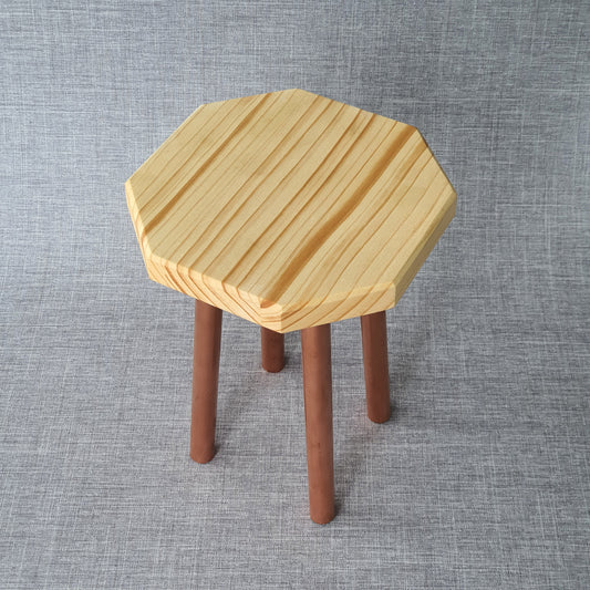 20cm Plant Stand in Pine and Copper