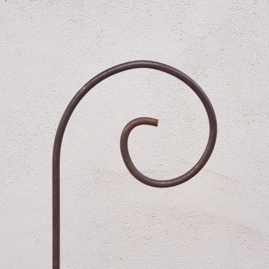 Handcrafted Steel Swirl Stakes, Garden Stakes, Plant Support, Lantern Holder, Bird Perch