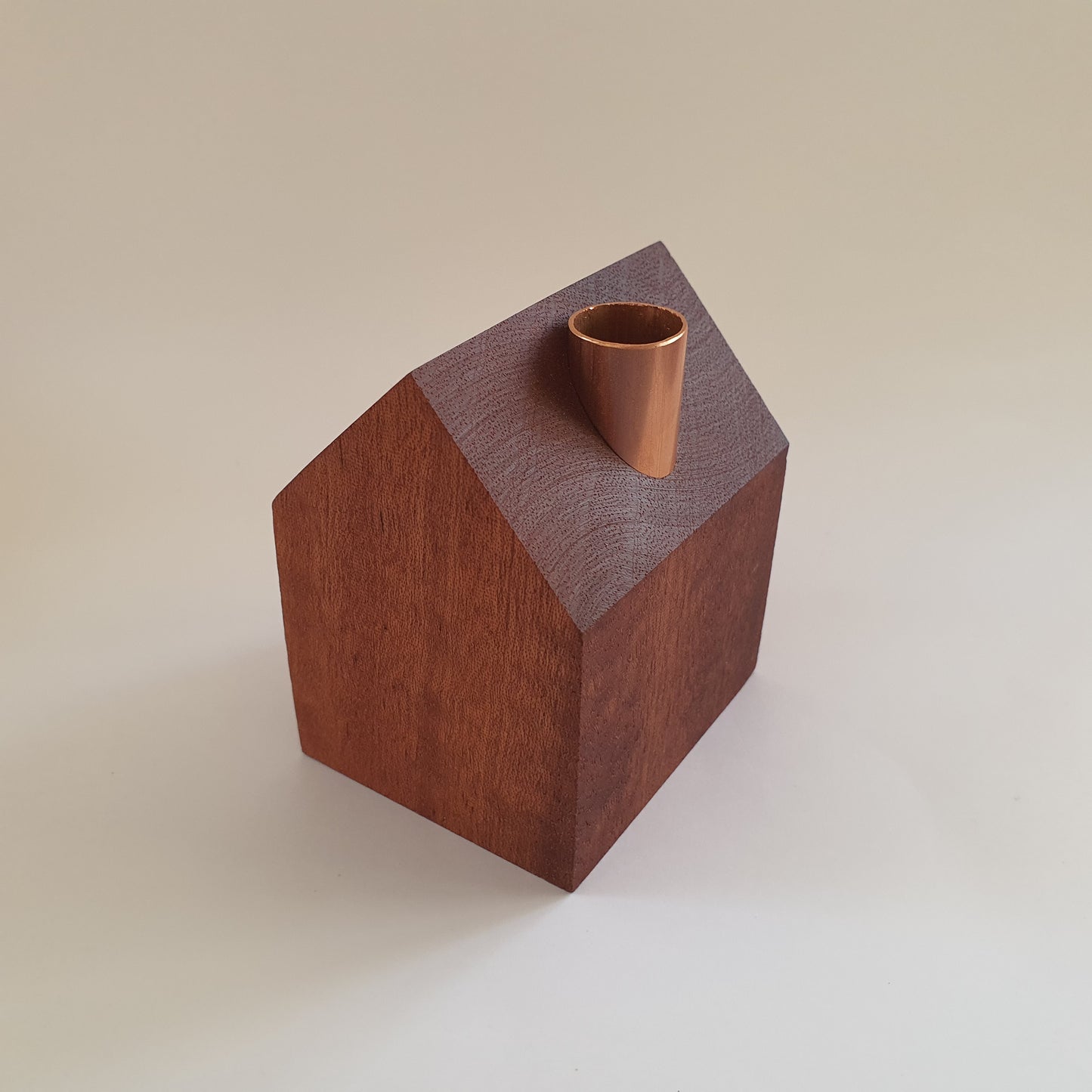 Mini House in Mahogany and Copper
