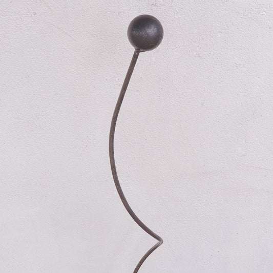 Handcrafted Ball-Top Spiral Stakes, Garden Stake, Plant Support, Bird Perch, Allotment Stake