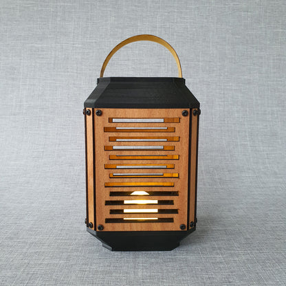 LED Candle Lantern in Beech