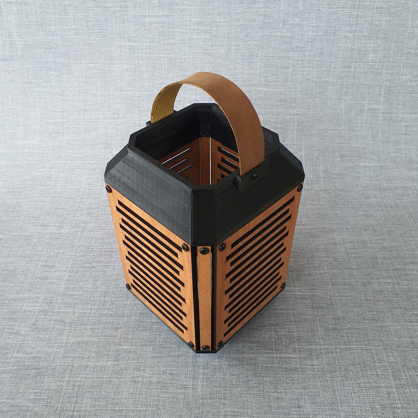 LED Candle Lantern in Beech