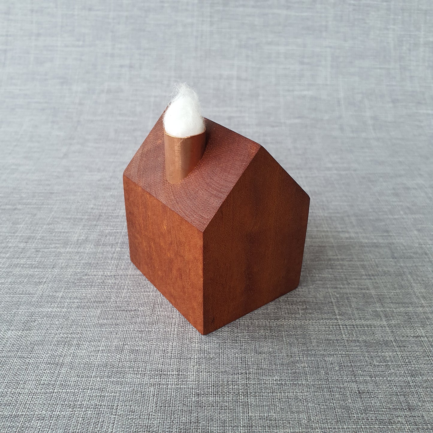 Mini House in Mahogany and Copper