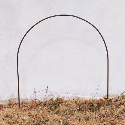 Handcrafted Steel Garden Hoops, Path Edging, Plant Support, Pet Barrier, Rustic Patina