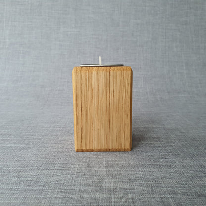Square Tealight Holder in Sweet Chestnut