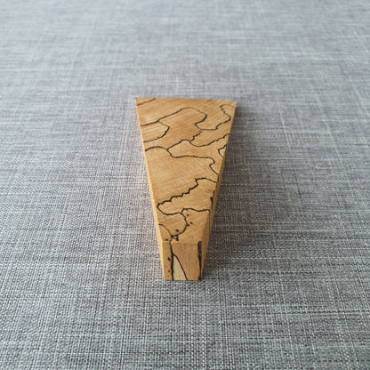 Door Wedge in Spalted Beech