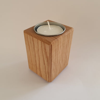 Square Tealight Holder in Sweet Chestnut