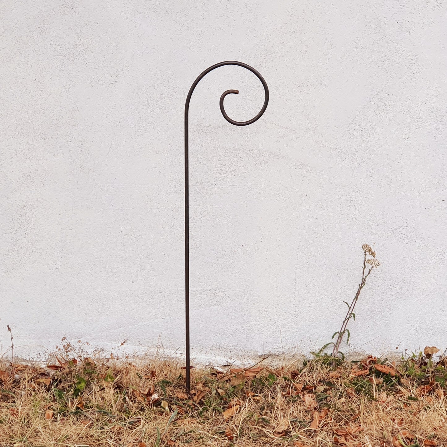 Handcrafted Steel Swirl Stakes, Garden Stakes, Plant Support, Lantern Holder, Bird Perch