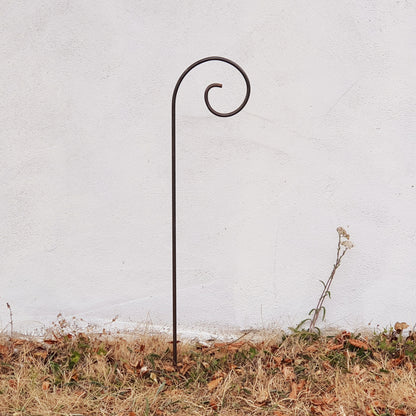 Handcrafted Steel Swirl Stakes, Garden Stakes, Plant Support, Lantern Holder, Bird Perch