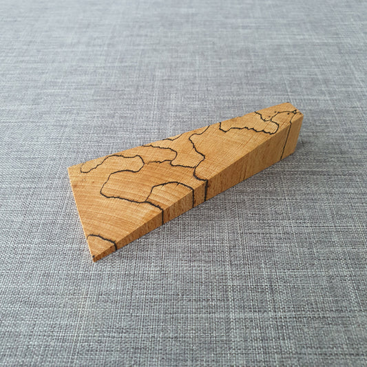 Door Wedge in Spalted Beech