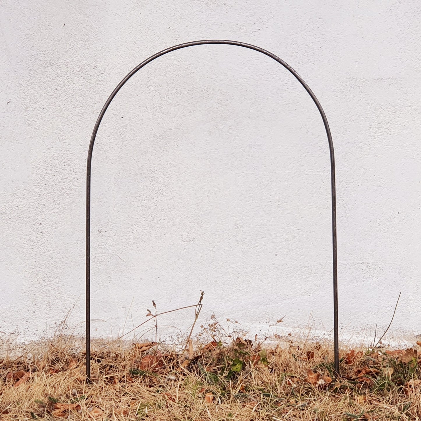 Handcrafted Tall Steel Hoops, Path Edging, Plant Support, Pet Barrier, Rustic Patina