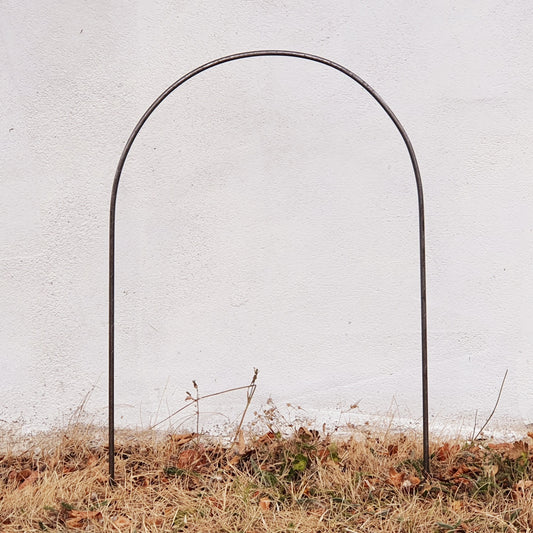 Handcrafted Tall Steel Hoops, Path Edging, Plant Support, Pet Barrier, Rustic Patina