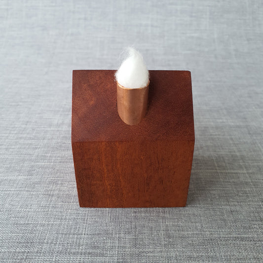 Mini House in Mahogany and Copper