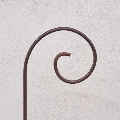 Handcrafted Steel Swirl Stakes, Garden Stakes, Plant Support, Lantern Holder, Bird Perch