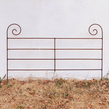 Handcrafted Steel Garden Hurdle, Rustic Plant Support, Pet Barrier